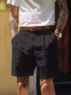 Gallery Pleated Tailored Shorts — color or detail view 3
