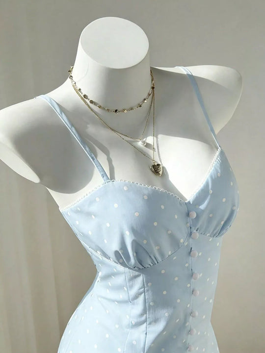 Another view: Polka Dot Spaghetti Strap Mini Dress