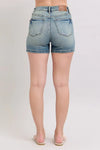 Judy Blue Wren V-Front Vintage Wash Shorts — product view 2