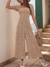 Vesper Printed Square Neck Puff Sleeve Jumpsuit — product view 15