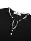 Atelier Contrast-Stitch Notch-Neck Tee — color or detail view 6