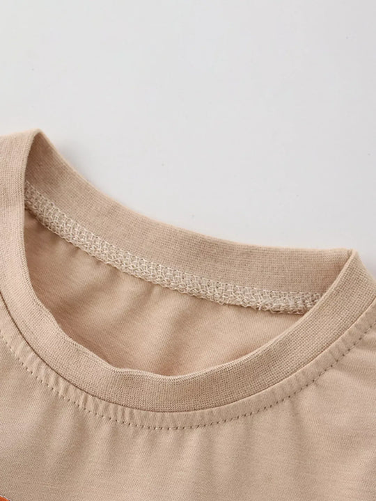 Another view: Kids' Space Adventure Embroidered T-Shirt – Khaki