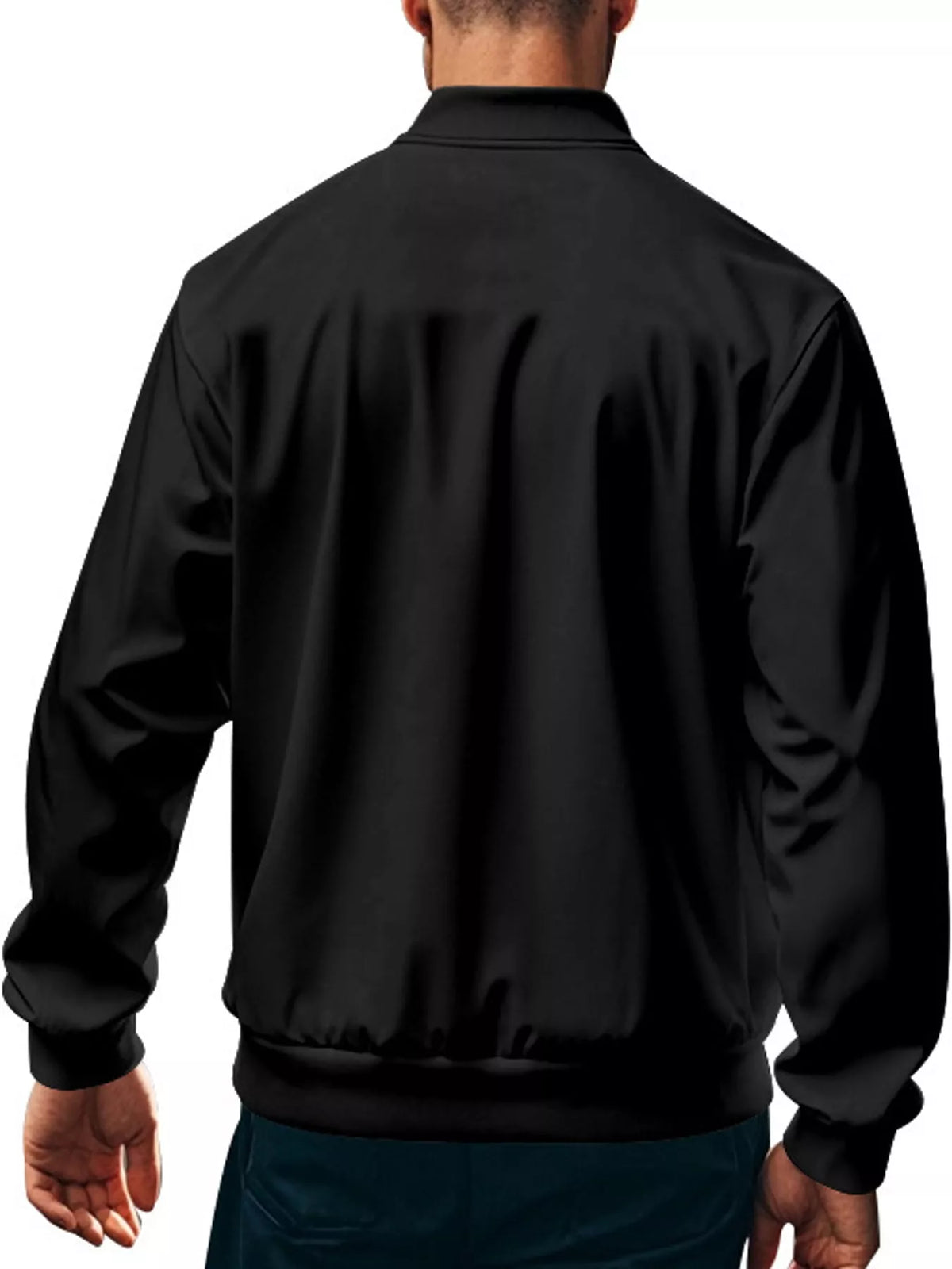 Men's Classic-Fit Zip-Up Bomber Jacket with Pockets — photo 27