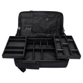 Black High Capacity Makeup Artist Backpack – Multifunctional Travel & Professional Organizer Bag