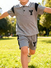 Moonbeam Short-Sleeve Polo & Shorts Set — product view 2