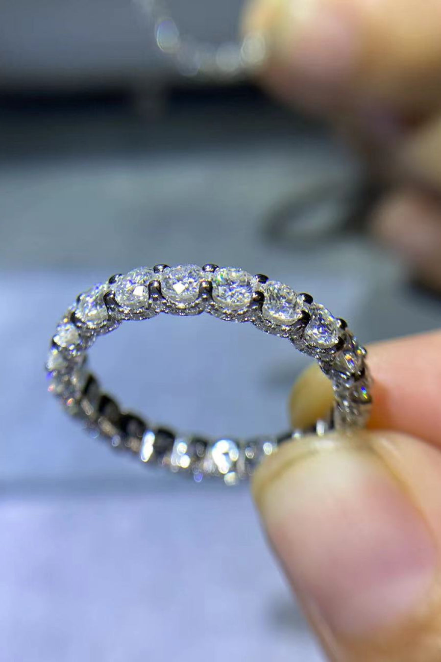 1.5 Carat Moissanite Sterling Silver Ring
