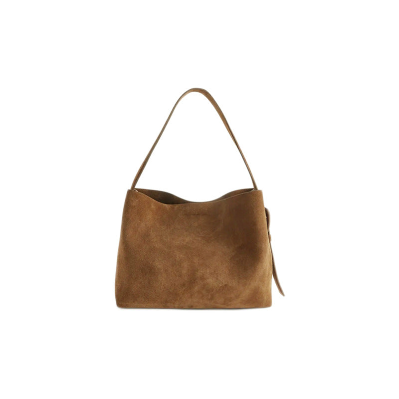 Large-capacity Genuine Leather Commuter Shoulder & Underarm Bag | Vintage Chic Crossbody
