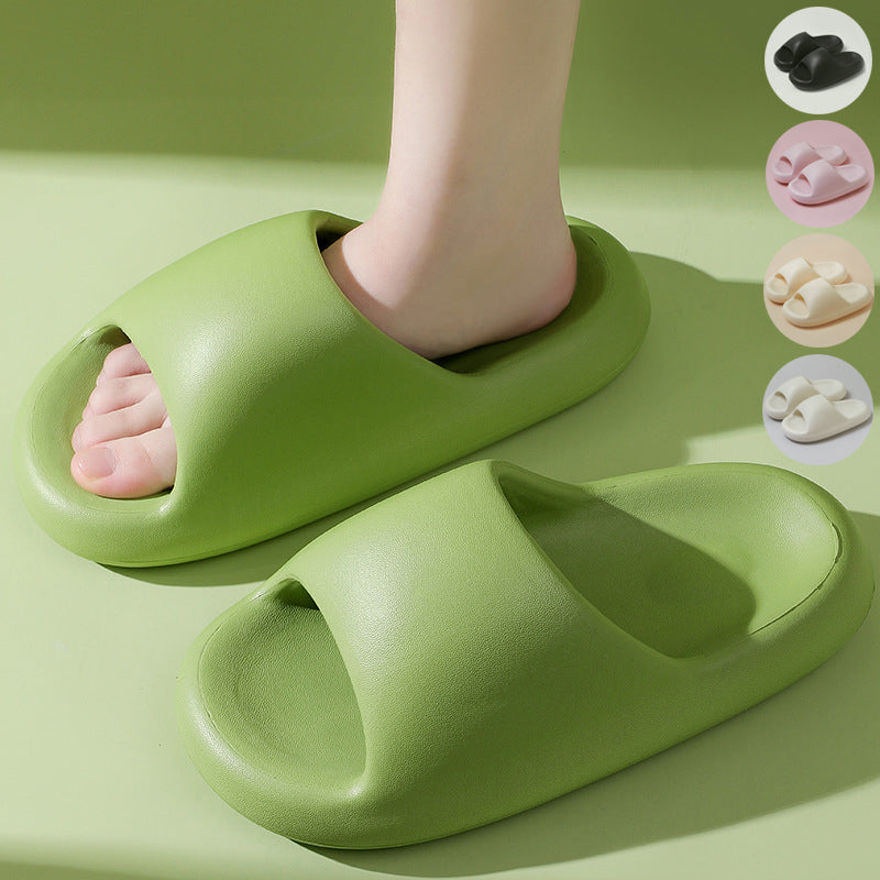 Unisex Thick-Bottom EVA Slide Slippers | Candy Color Cushioned Platform Sandals