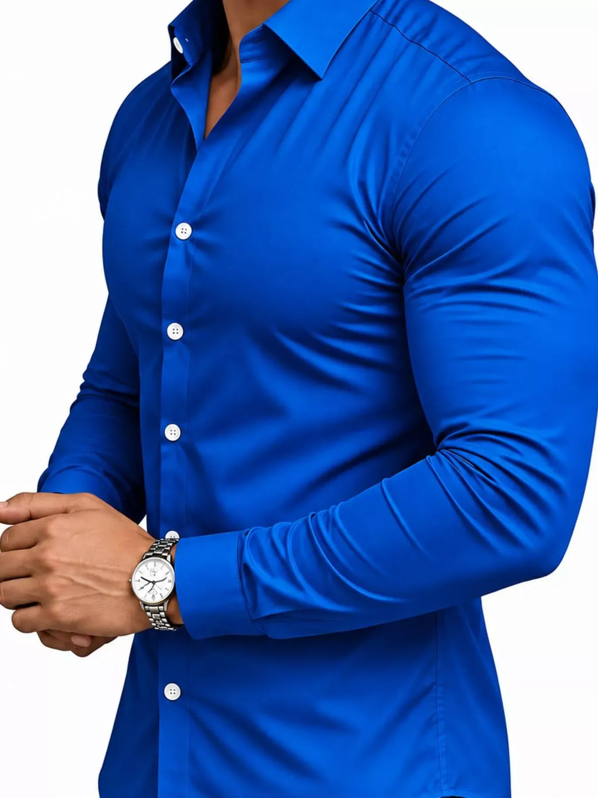 Men's Slim-Fit Long-Sleeve Button-Down Shirt — photo 23