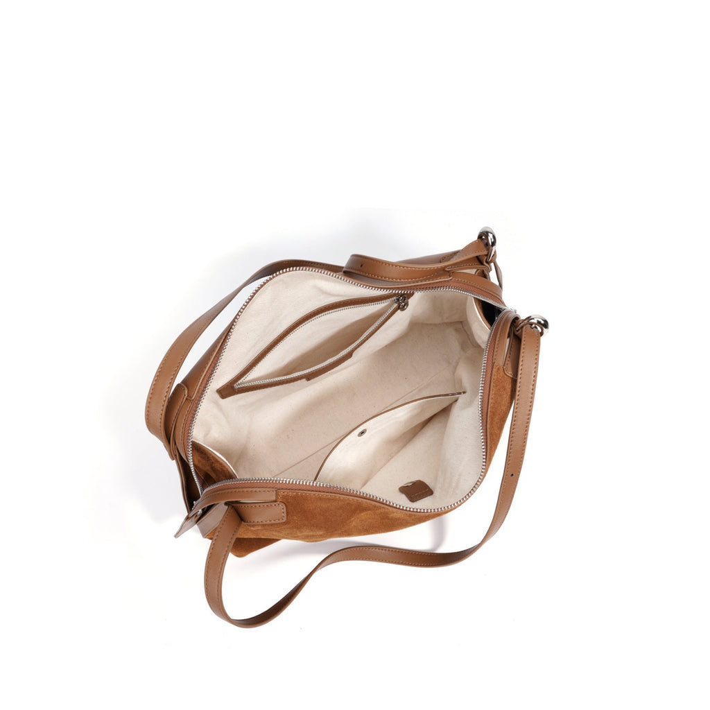 Large Capacity Genuine Leather Boston Tote Bag