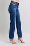 Judy Blue Marlowe Side Seam Detail Straight Jeans with Pockets — product view 3