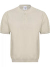 Solace Textured-Knit Henley for men