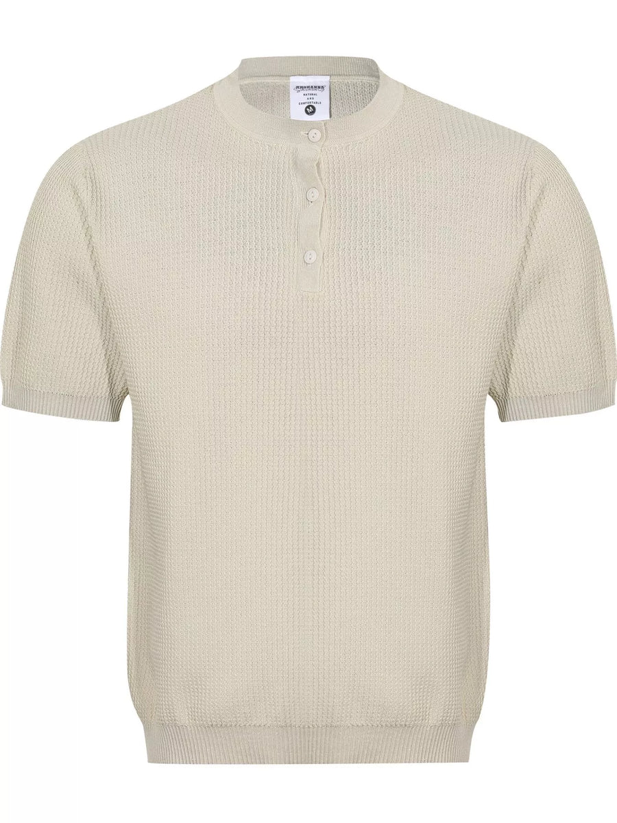Solace Textured-Knit Henley