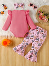 Scout Club Halloween Graphic Top and Pants 3-Piece Set with Headband — product view 2