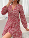 Noelle Floral Print Wrap Mini Dress — product view 4