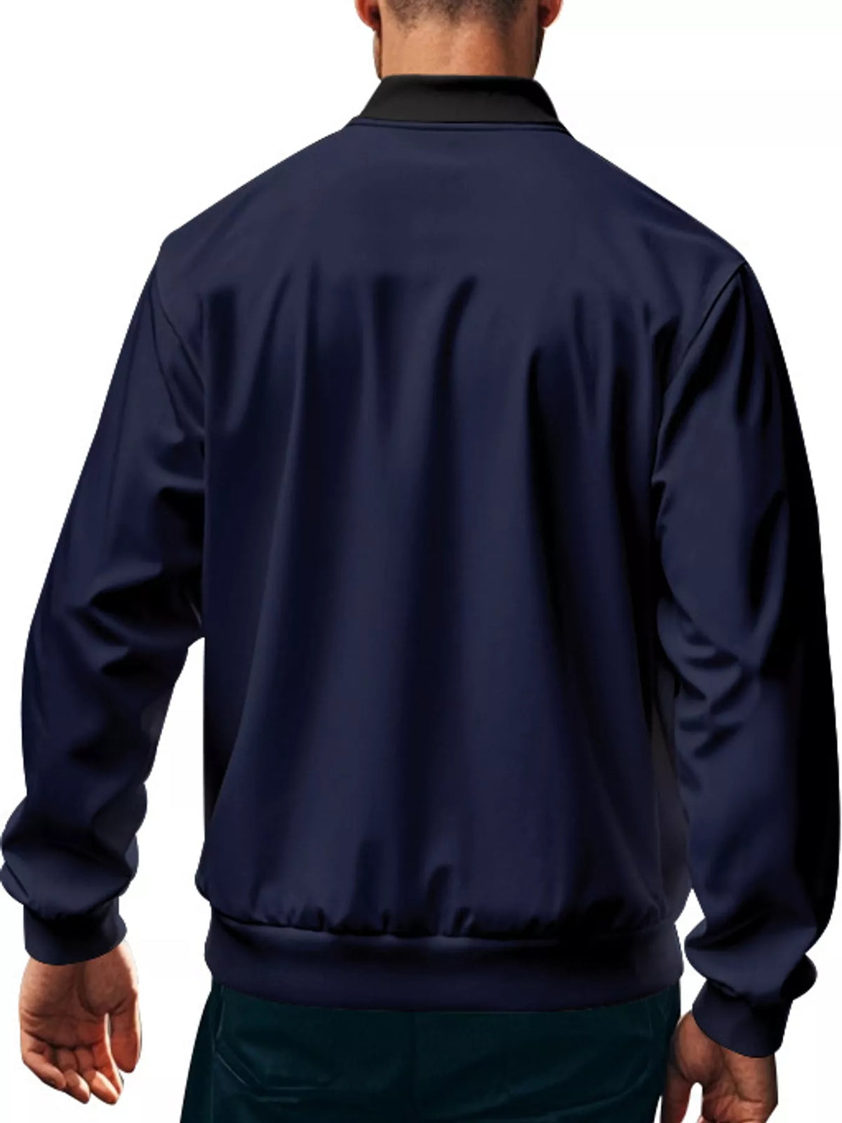 Men's Classic-Fit Zip-Up Bomber Jacket with Pockets — photo 18