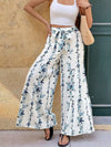 Sabine Floral Print Tie Front Wide-Leg Pants — product view 2