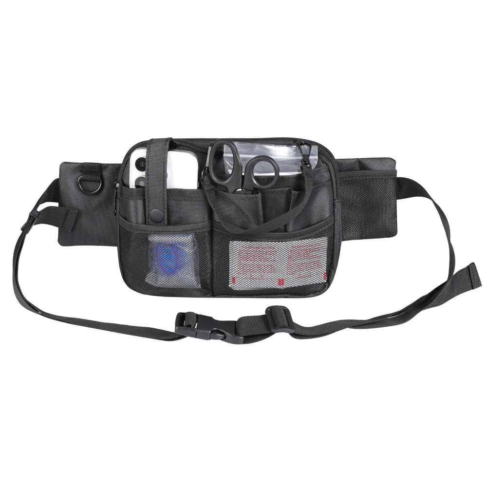 Nurse Tool Organizer Crossbody Waist Bag - Medical Professional Utility Bag with Multiple Pockets