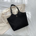 Women's Retro Horizontal Square Tote Bag with Double Straps - Everyday Commuter Handbag by Sarah Express