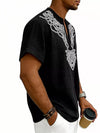 Nomad Embroidered Notch-Neck Shirt — color or detail view 4