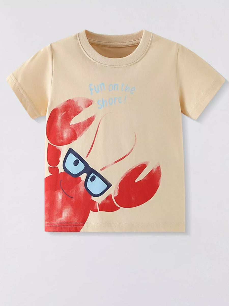 Moonbeam Lobster Graphic Crewneck T-Shirt