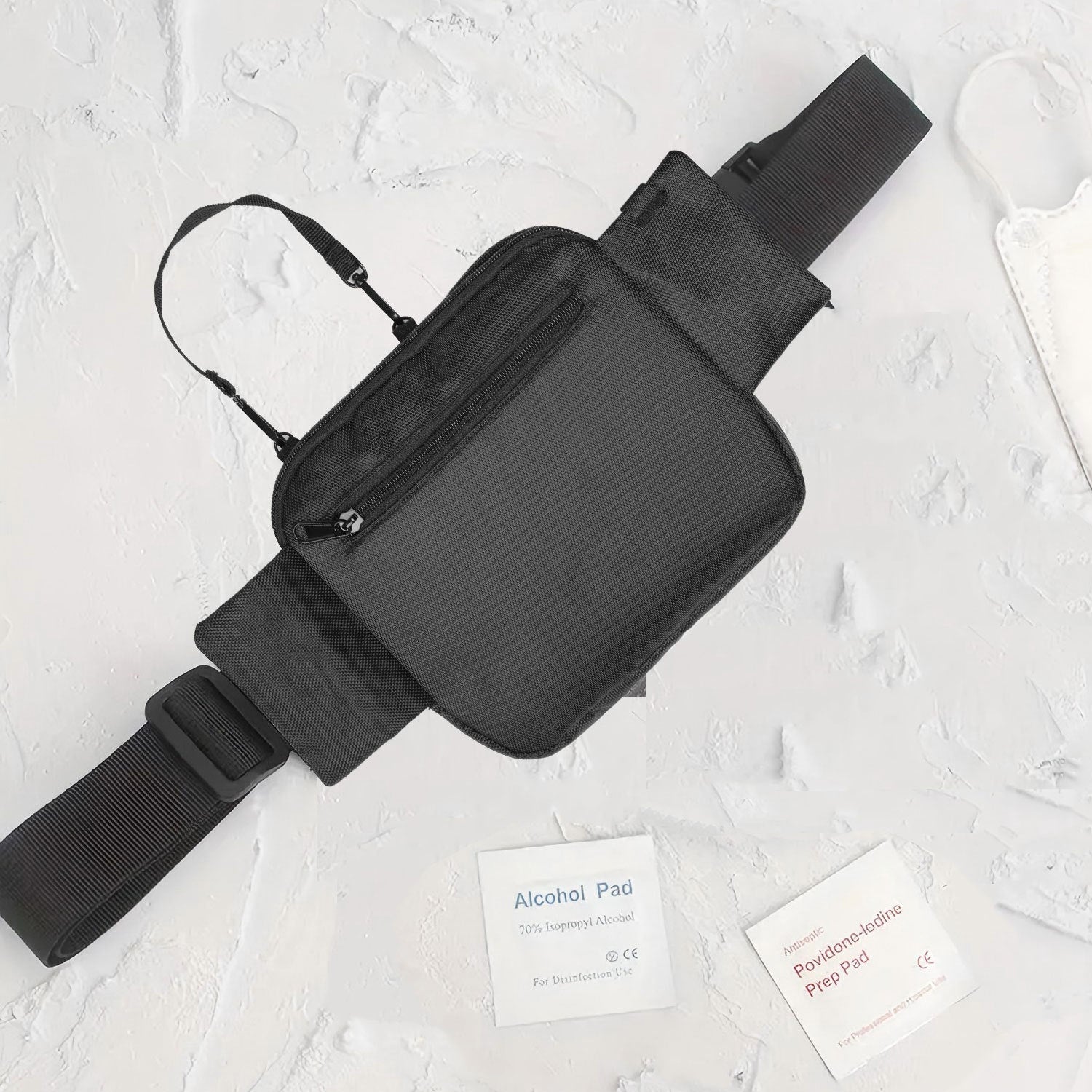 Nurse Tool Organizer Crossbody Waist Bag - Medical Professional Utility Bag with Multiple Pockets
