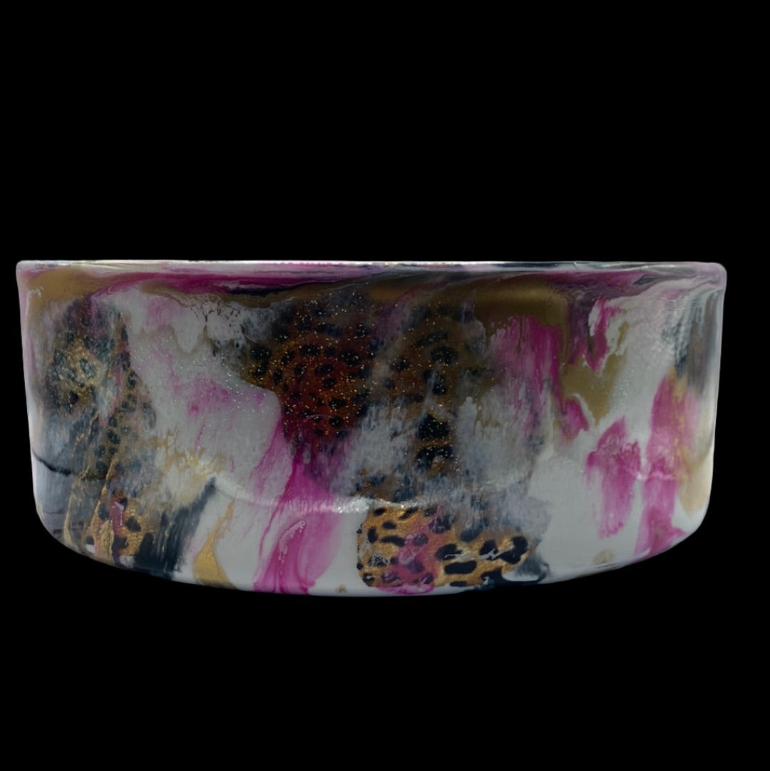 Custom Hand-Painted Stainless Steel Dog Bowl - 64 Oz
