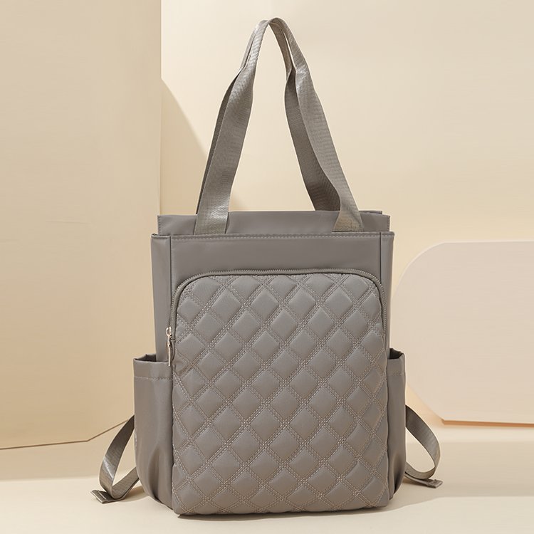 Diamond-Pattern Embroidered Backpack for Women | Dual-Handle Oxford Cloth Backpack | Sarah Express