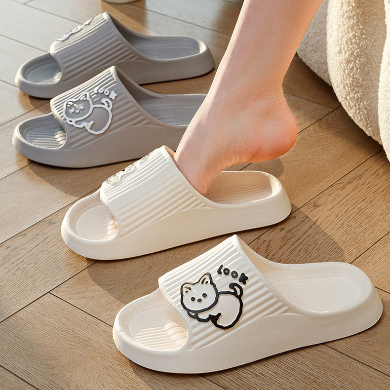 Cute Cat Slippers | Summer Women Home Shoes