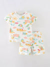 Scout Club Beach Print Crewneck T-Shirt and Shorts Set — product view 1