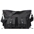 Men's Japanese Streetwear Canvas Crossbody Bag – Utility Shoulder Bag for Travel & Daily Use