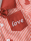 Poppy Lane Lucky Clover Print Striped Shirt & Shorts Set — product view 9