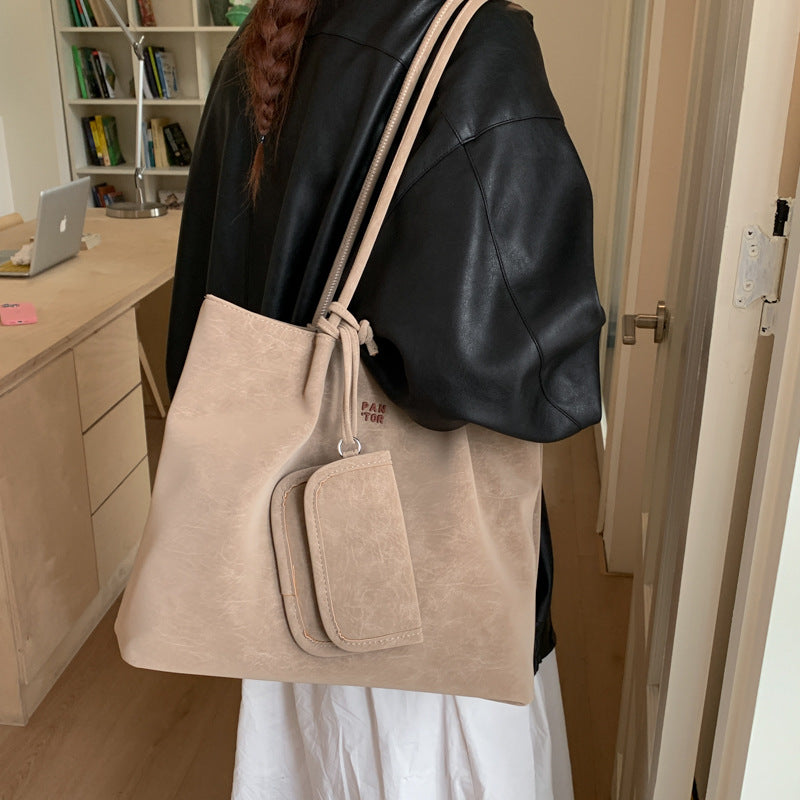 Women's Retro Versatile Shoulder Bag – PU Leather Crossbody Handbag