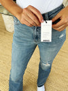 Judy Blue Sloane Mid-Rise Destroyed Hem Distressed Jeans — product view 7