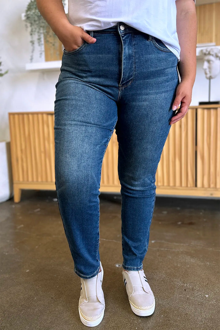 Judy Blue Sloane Tummy-Control High-Rise Slim Jeans — product view 1