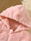 Wildwood Heart Pattern Fuzzy Hooded Outerwear — product view 6