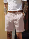Gallery Pleated Tailored Shorts — color or detail view 4