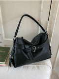 Retro Biker Underarm Bag – High-Capacity Edgy Crossbody