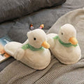 Women's Cute Duck Cartoon Slippers - Cozy Furry Non-Slip Indoor House Shoes