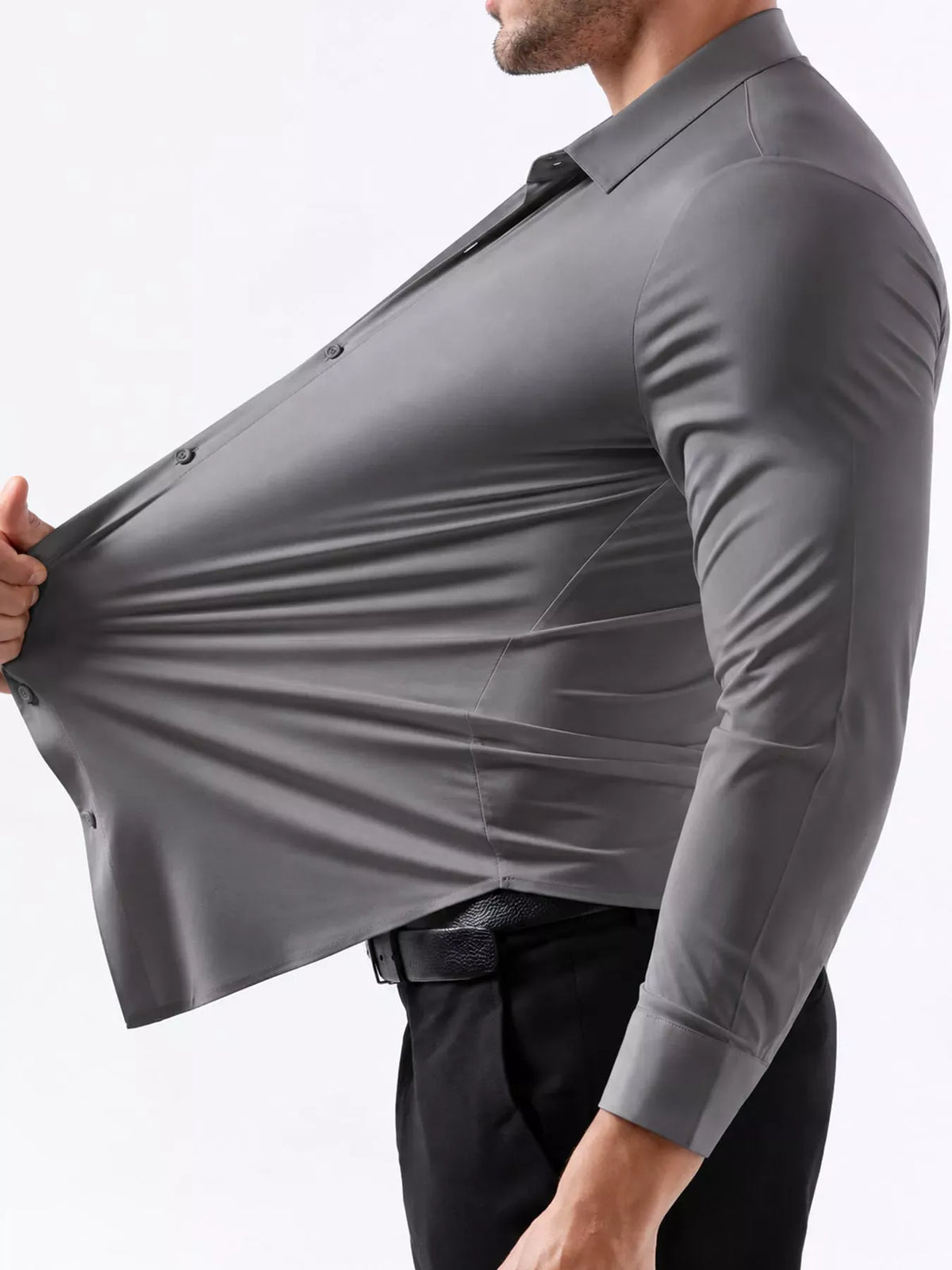 Men's Slim-Fit Stretch Long-Sleeve Shirt — photo 24