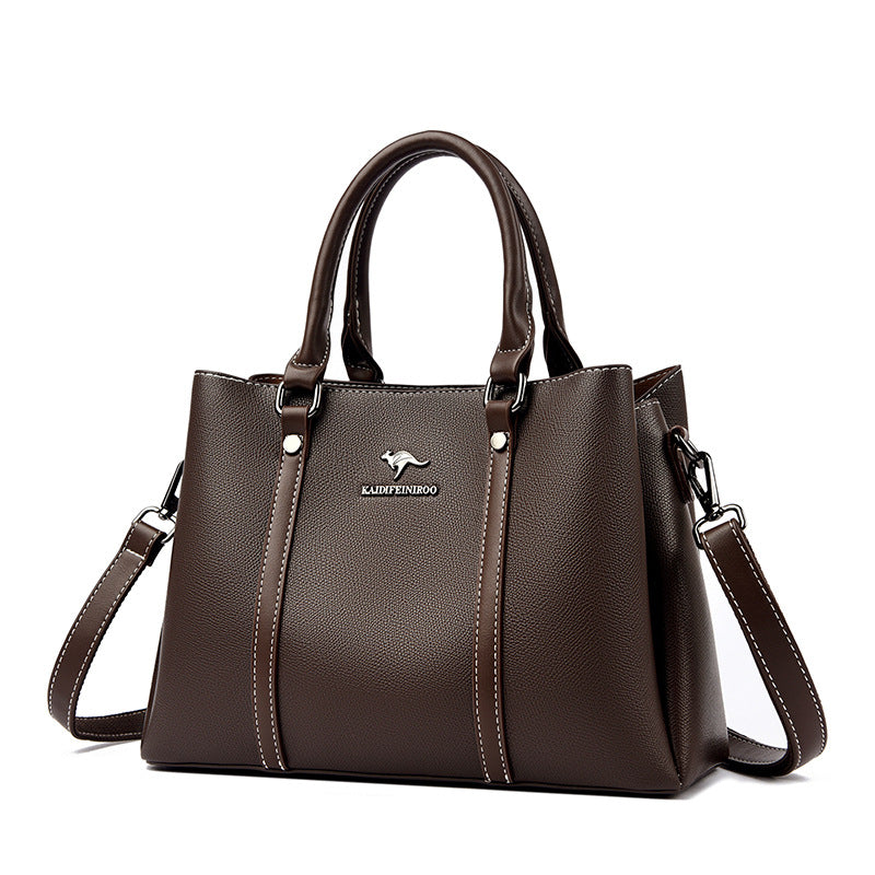 European And American Style Women's Structured PU Handbag | Everyday Shoulder Bag
