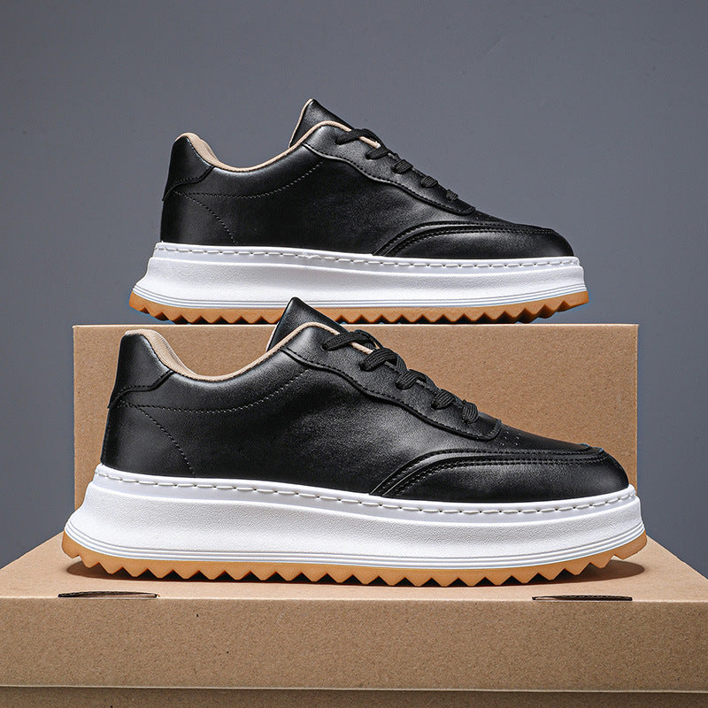 Trendy Breathable Lace-Up Sporty-Casual Shoes for Men – Round Toe Low Heel Sneakers