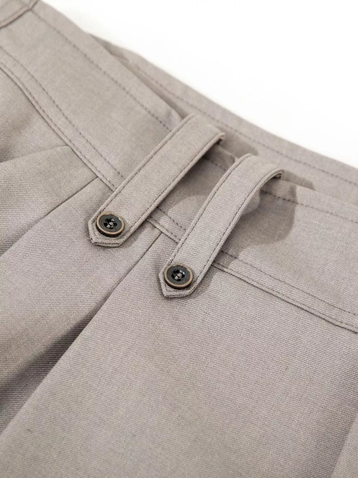 Men's High-Waisted Pleated Wide-Leg Pants