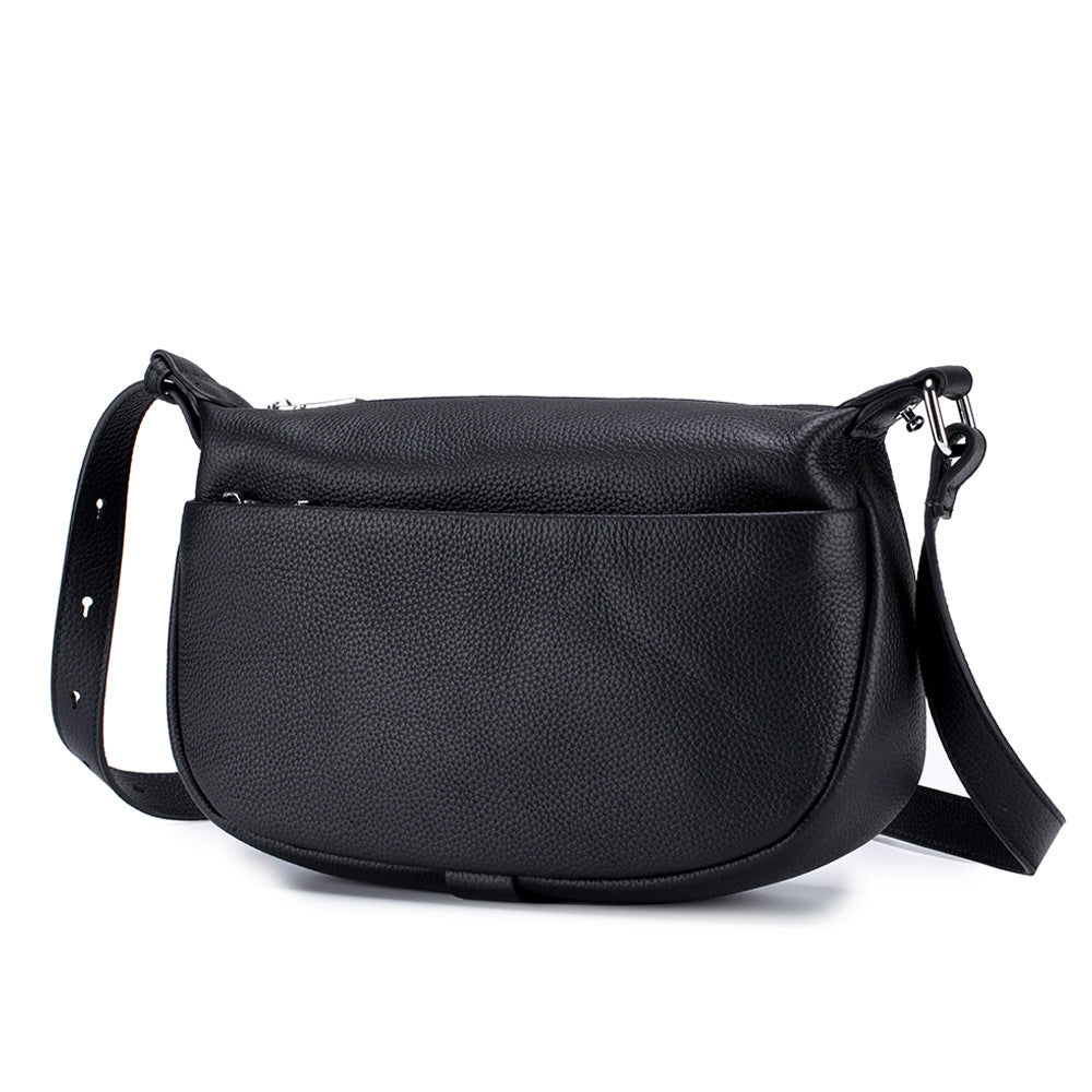Women's Genuine Cowhide Leather Crossbody Bag – Urban Minimalist Shoulder Bag