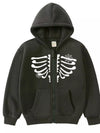 Wildwood Halloween Skeleton Zip-Up Hoodie — product view 9