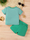 Storybook Monkey Striped Top and Shorts Set — product view 2