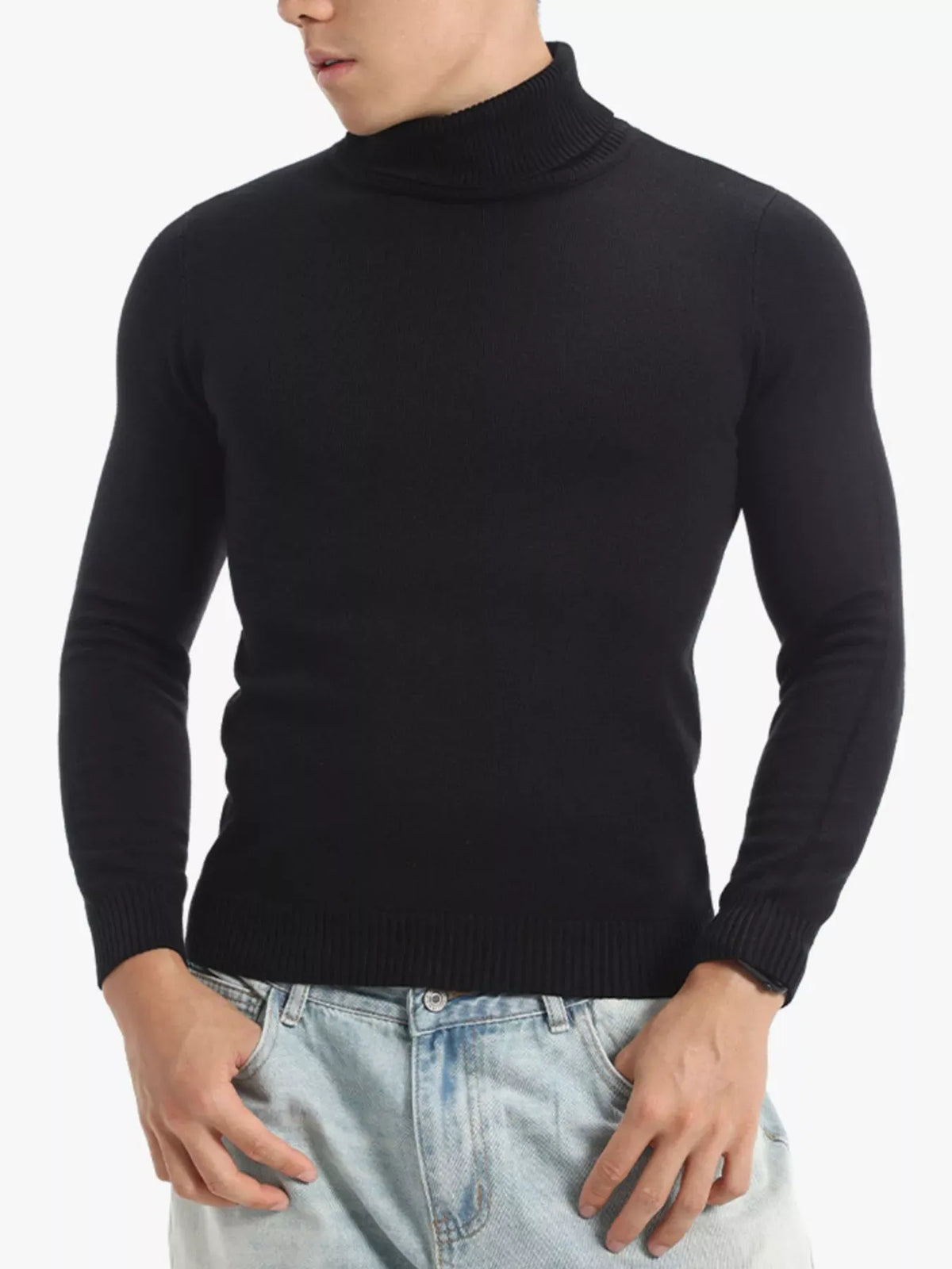 Men's Slim-Fit Turtleneck Sweater – Extended Sizes — photo 13