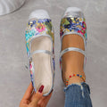 Women's Floral Slide Sandals - Stylish Summer Footwear with Buckle Detail