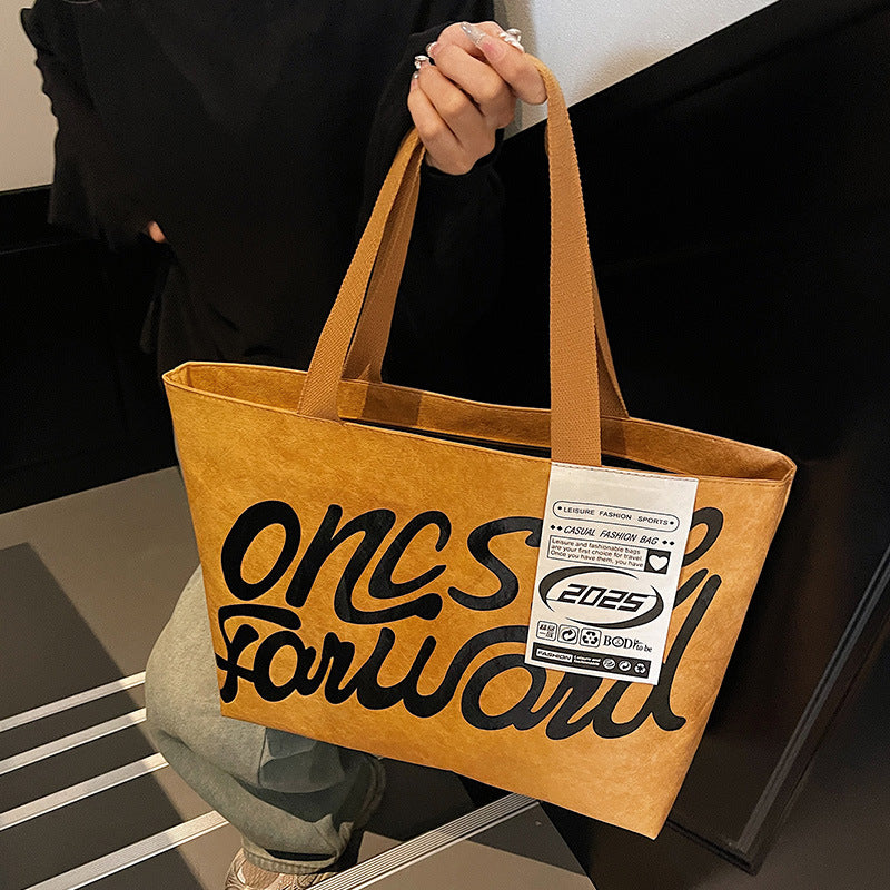 Multifunctional Waterproof Tote Bag | Shoulder & Hand Carry | Black & Khaki