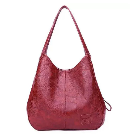 Women's Vintage Large Capacity Shoulder Bag – Retro PU Leather Envelope Handbag